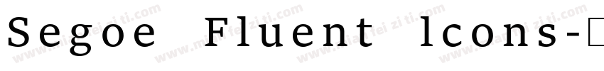 Segoe Fluent lcons字体转换